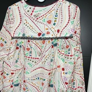 Zadig & Voltaire Printed peasant style blouse